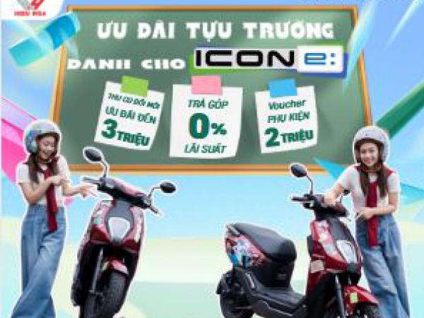 ƯU ĐÃI TỰU TRƯỜNG DÀNH CHO Honda ICON e: 