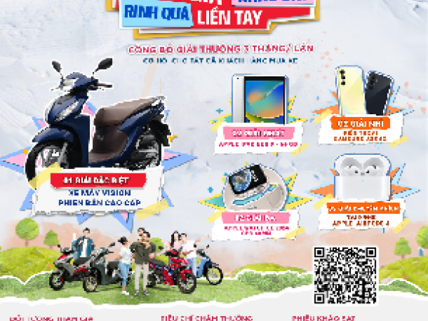 THAM GIA KHẢO SÁT – RINH QUÀ LIỀN TAY  