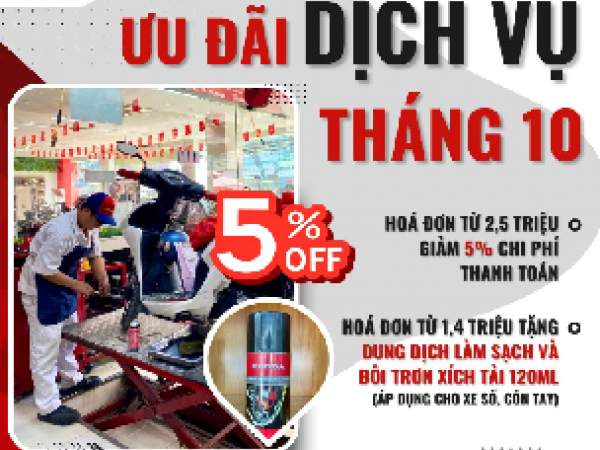 ƯU ĐÃI DỊCH VỤ THÁNG 10