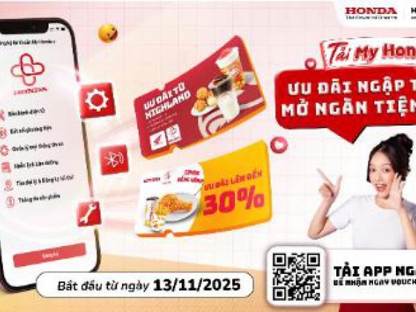 Tải My Honda+ ƯU ĐÃI NGẬP TRÀN - MỞ NGÀN TIỆN ÍCH 