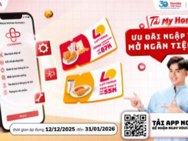 Một chạm tải app, Triệu ưu đãi hời - Tải My Honda+ ngay!