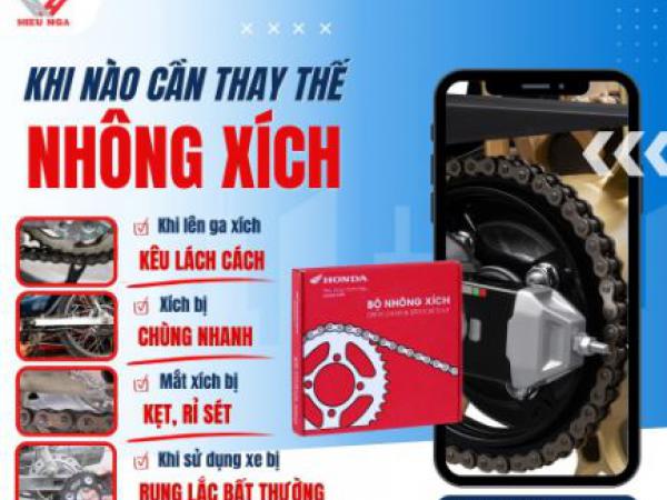 NHÔNG XÍCH HONDA CHÍNH HÃNG – ĐỒNG BỘ HOÀN HẢO, VẬN HÀNH TỐI ƯU 