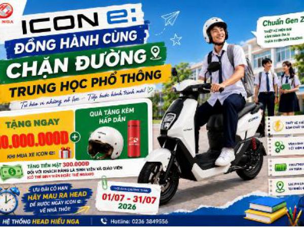 ICON e: BẠN ĐỒNG HÀNH KHÔNG THỂ THIẾU TRÊN CHẶNG ĐƯỜNG MỚI! 
