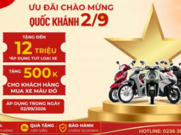 ĐẠI LỄ 2/9 – DEAL LỚN BÙNG NỔ, MUA XE CỰC HỜI TẠI HEAD HIẾU NGA!
