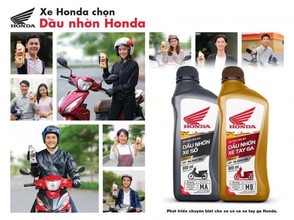 HÃY CHỌN NHỚT ĐÚNG: XE Honda CHỌN DẦU NHỚT Honda